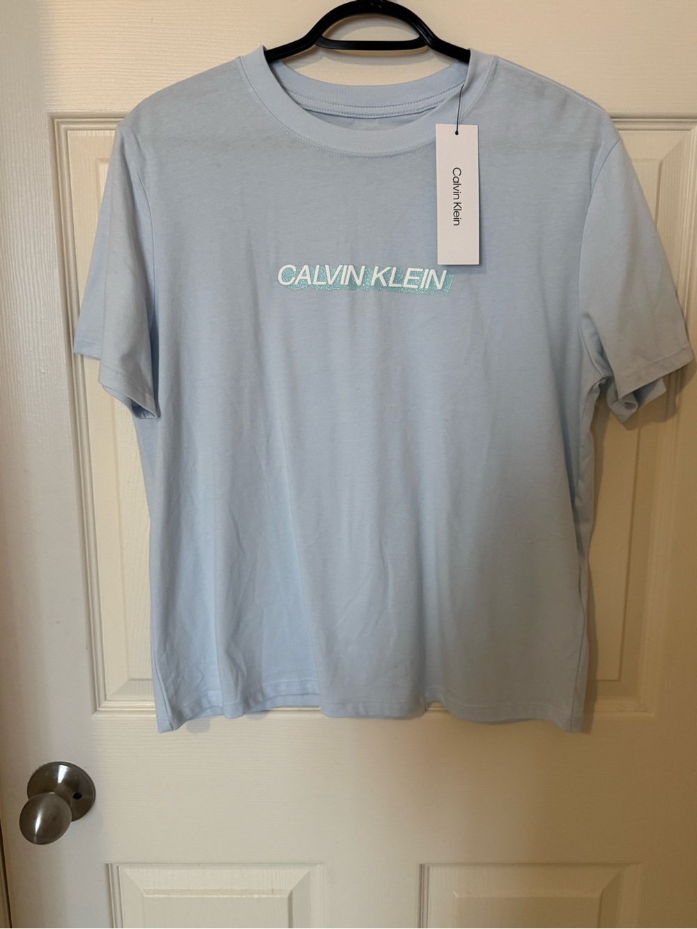Calvin Klein Pale Blue Logo Tee